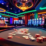 Experience thrilling gameplay at UU88 with vibrant casino tables and slot machines.