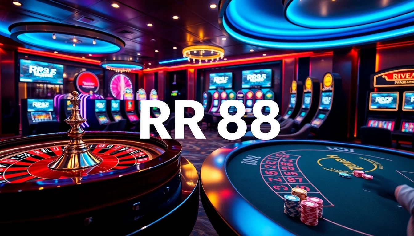 Experience the excitement of RR 88 with vibrant casino elements and professional ambiance.