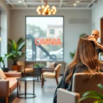 Experience a vibrant hair transformation at Omnia Salon in San Diego.