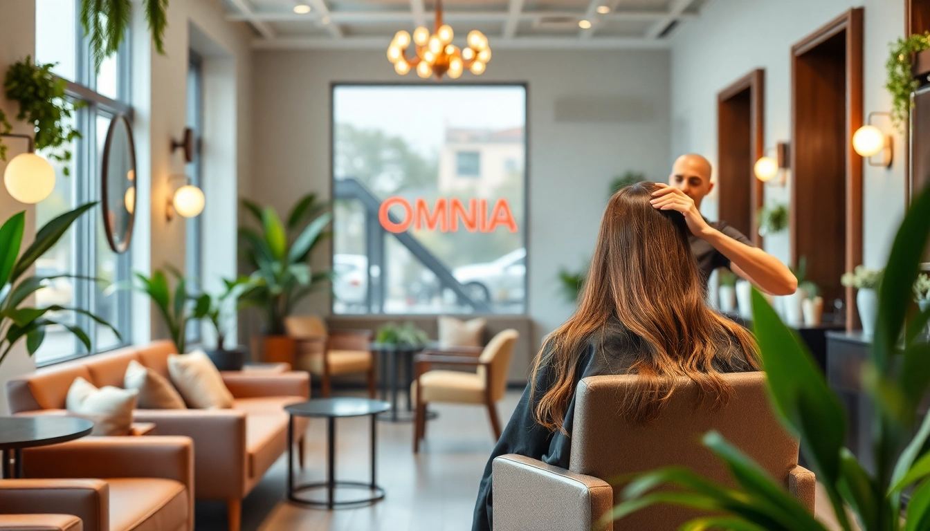 Experience a vibrant hair transformation at Omnia Salon in San Diego.