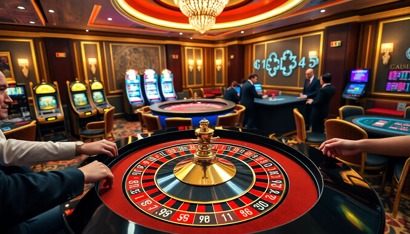 Experience the excitement of gambling at https://rr8888.in.net/, with players engaging at a luxury roulette table.