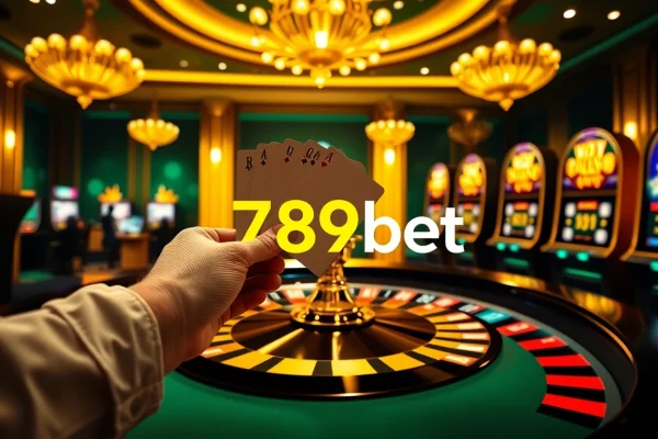 Experience the excitement of online gaming at 789bet with a luxurious casino scene.