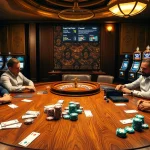 Exciting kazino visuals highlighting nhận định bóng đá kèo nhà cái 5 with poker and roulette tables.